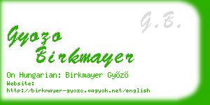 gyozo birkmayer business card